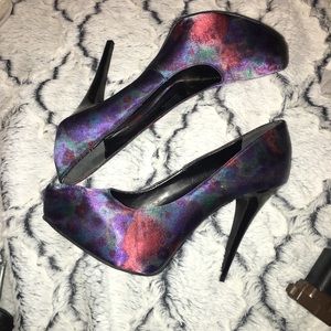 Multi colored heels